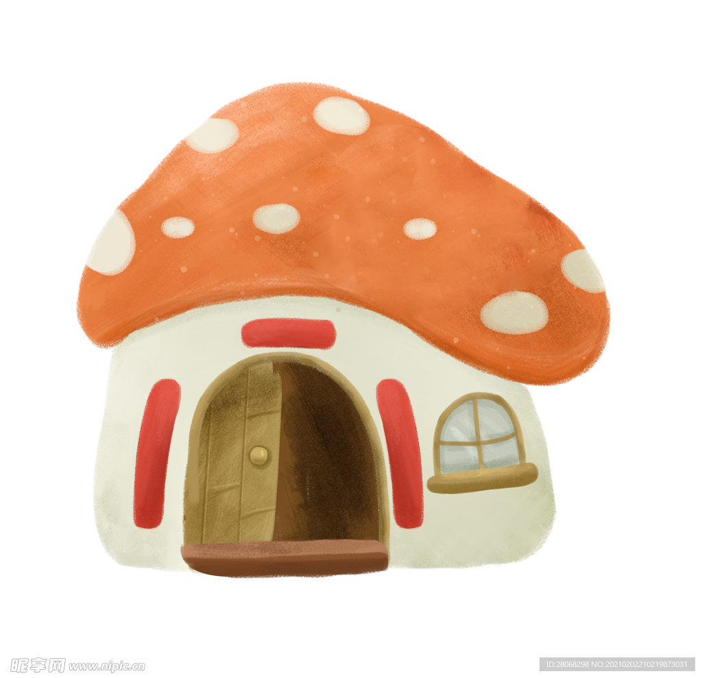 蘑菇房子元素
