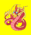 红色喜庆中国新年龙