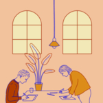 办公家居插画