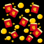 2021农历新年红包雨