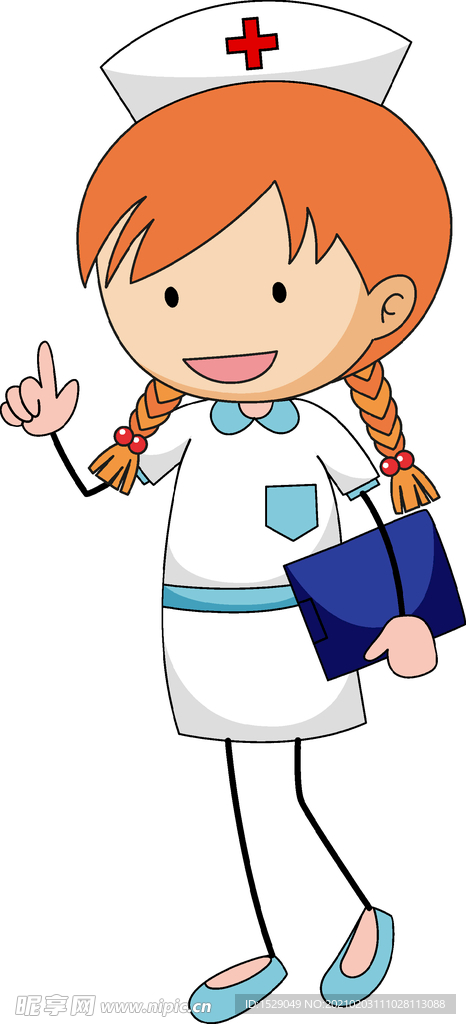矢量手绘女孩