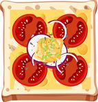 餐饮面包烹饪主题卡通插画图片