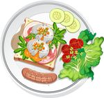 餐饮面包烹饪主题卡通插画图片