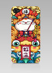 发财猫咪手机壳