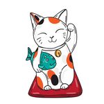 招财猫手绘