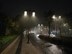 雨中的苏州人民路