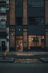 国外灰色建筑店面
