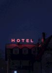 酒店HOTEL荧光标识