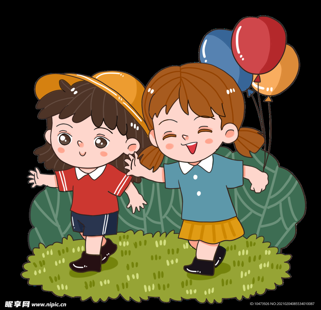 小朋友野外郊游