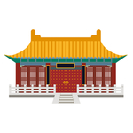 卡通皇宫城门