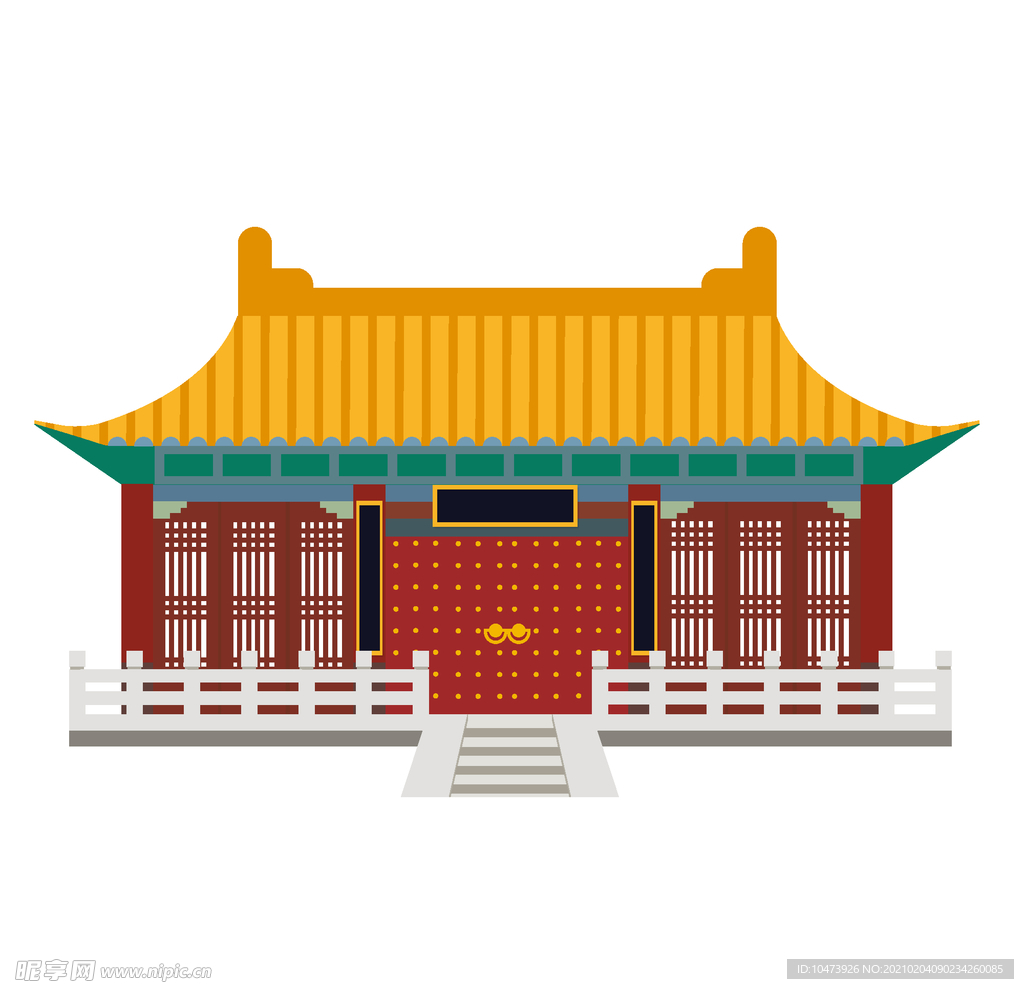 卡通皇宫城门