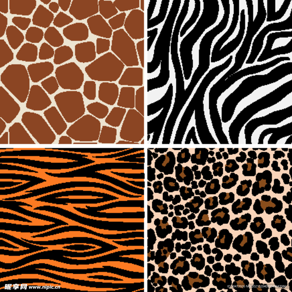 鹿皮豹纹设计图案