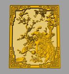 CAD装饰花鸟立体画