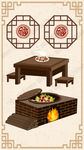 古风中国风煮饭厨房饭桌灶台