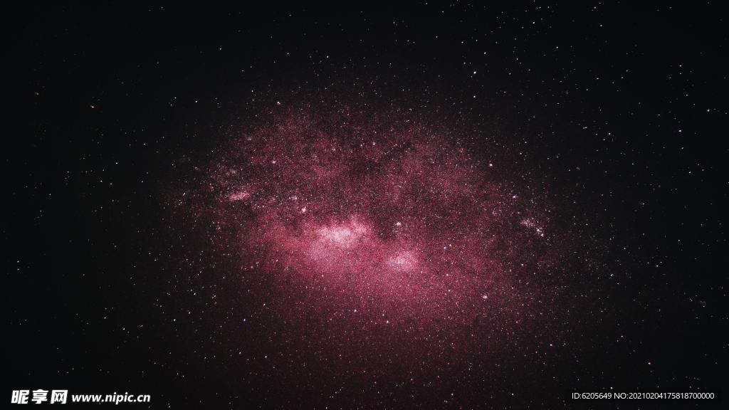 红色宇宙深空星空