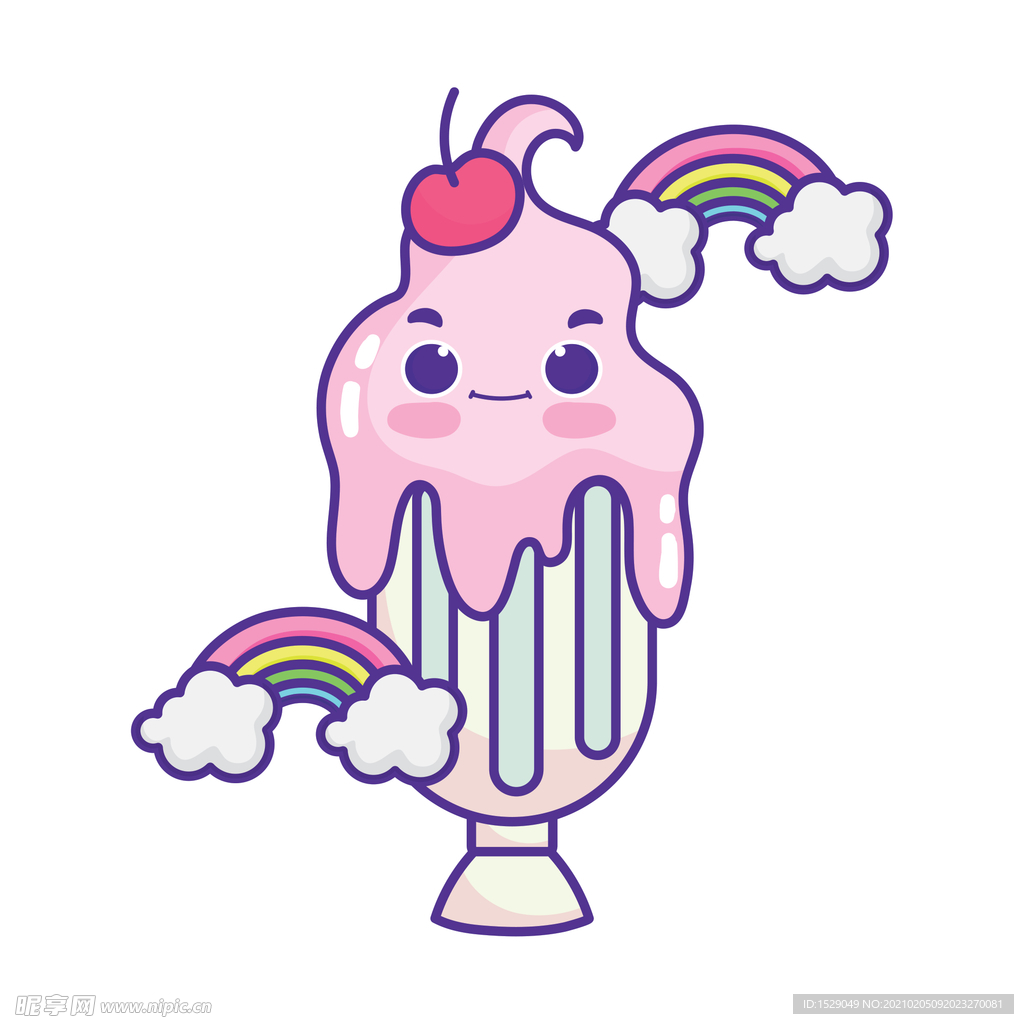 卡通冰淇淋