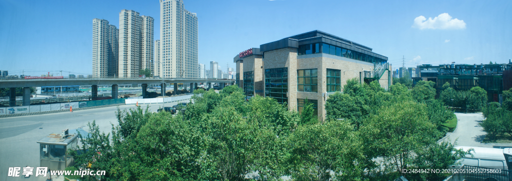 西安 永阳公园 全景晴天 风景