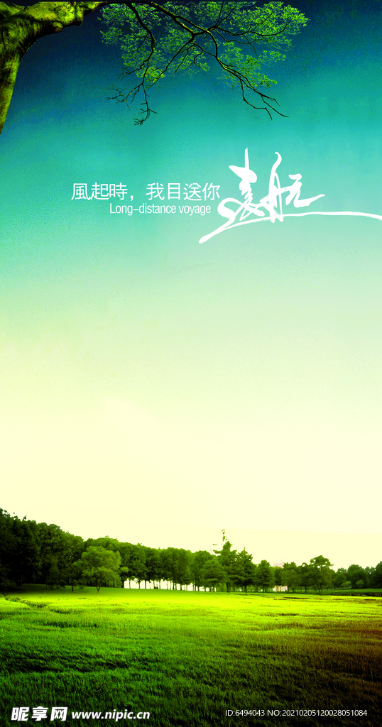 远航树林易拉宝