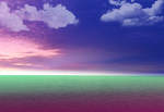 傍晚大海海景晚霞