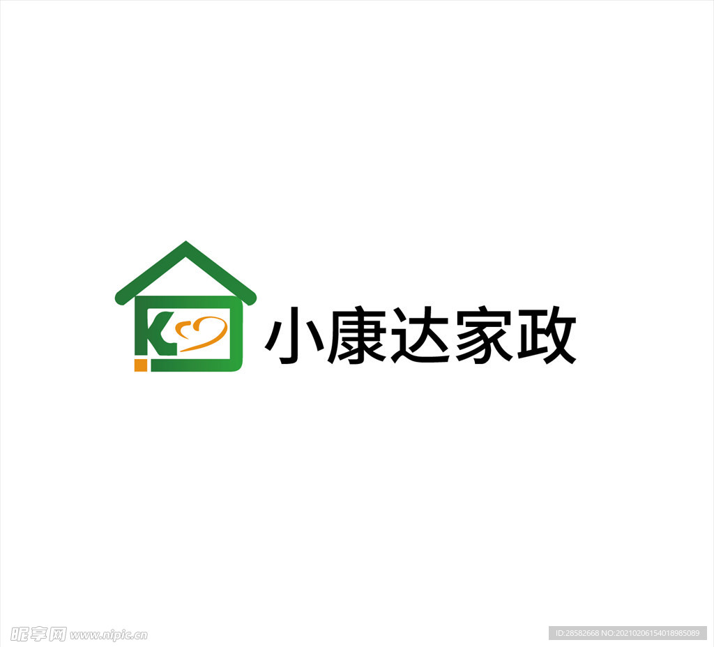 KD家政家居建筑 logo设计