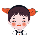 胡萝卜发卡小孩