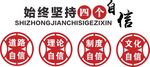 坚持四个自信