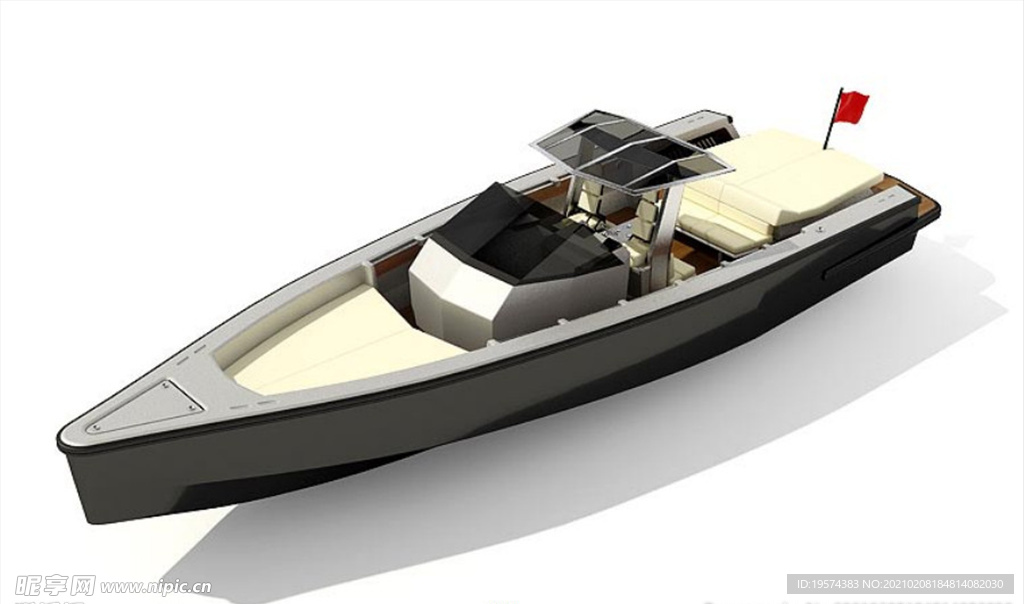 3dmaxC4D模型游艇