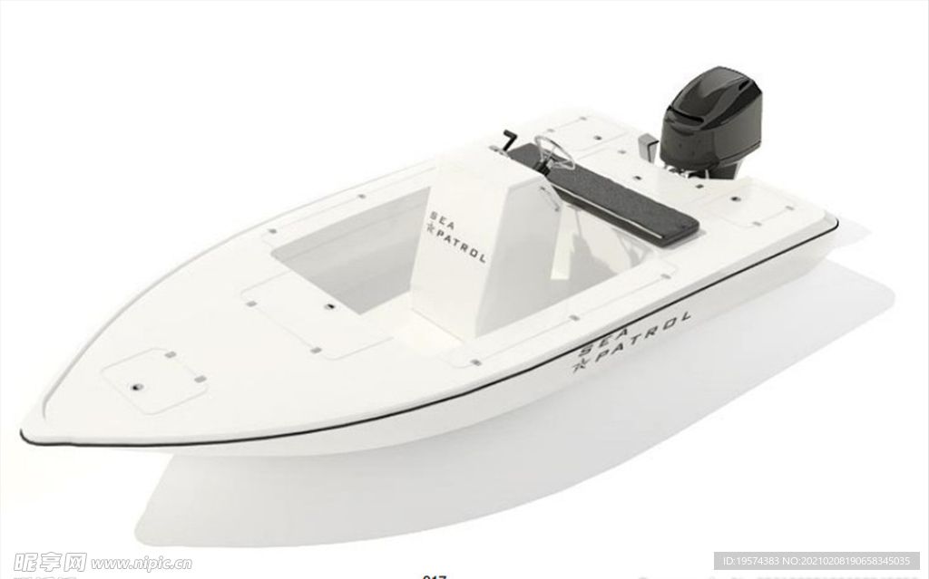 3dmaxC4D模型游艇