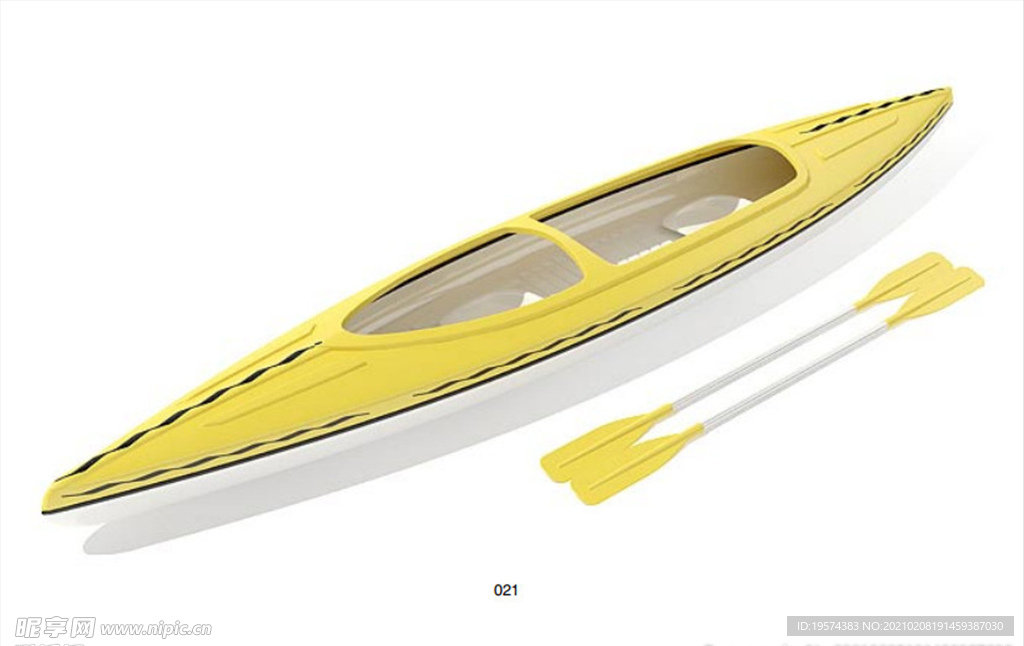 3dmaxC4D模型皮艇赛艇