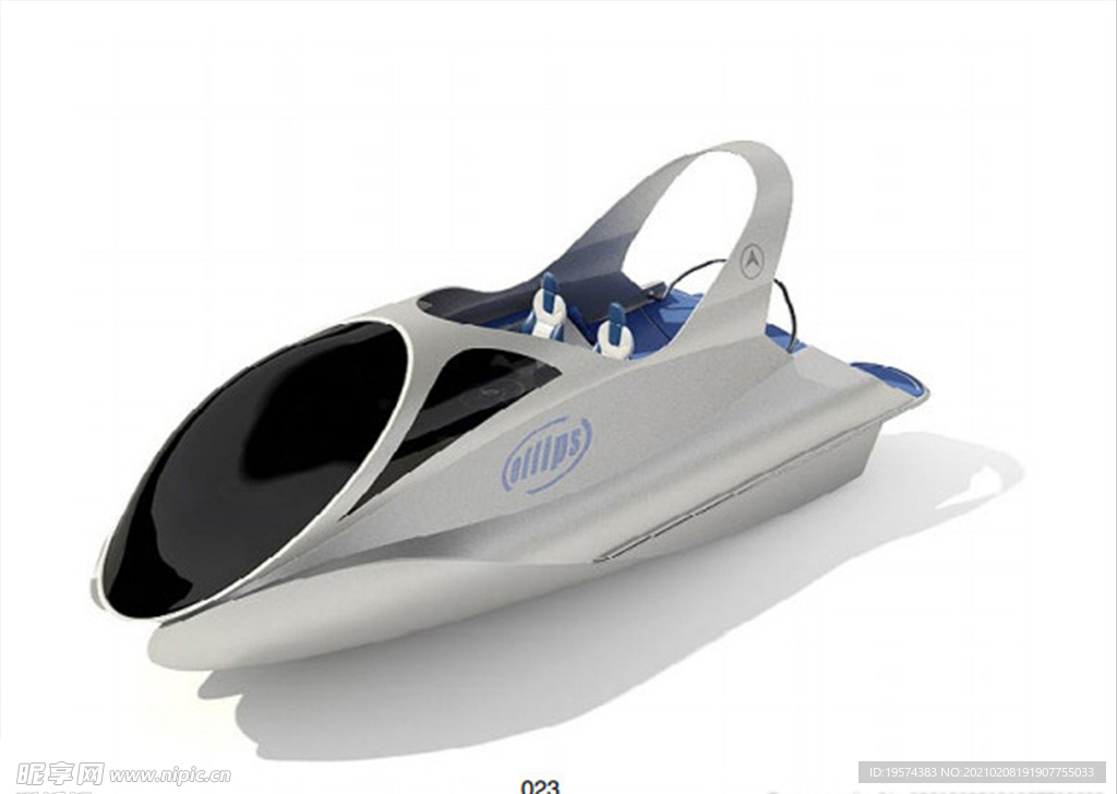 3dmaxC4D模型游艇