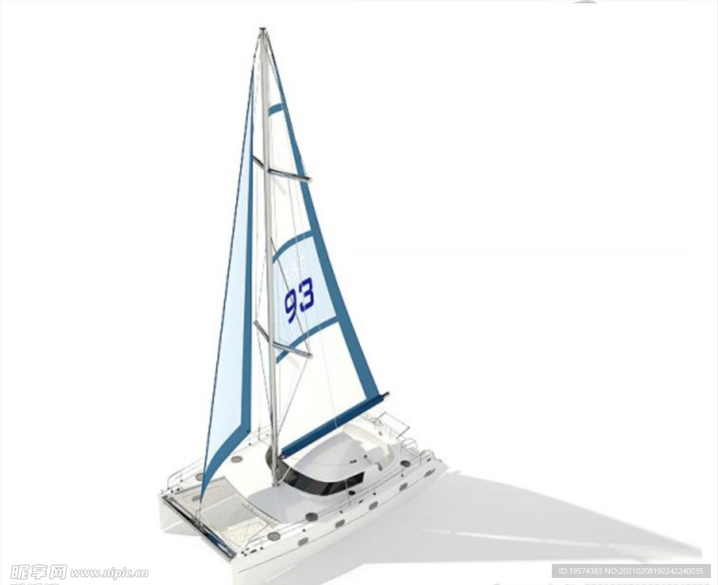 3dmaxC4D模型游艇