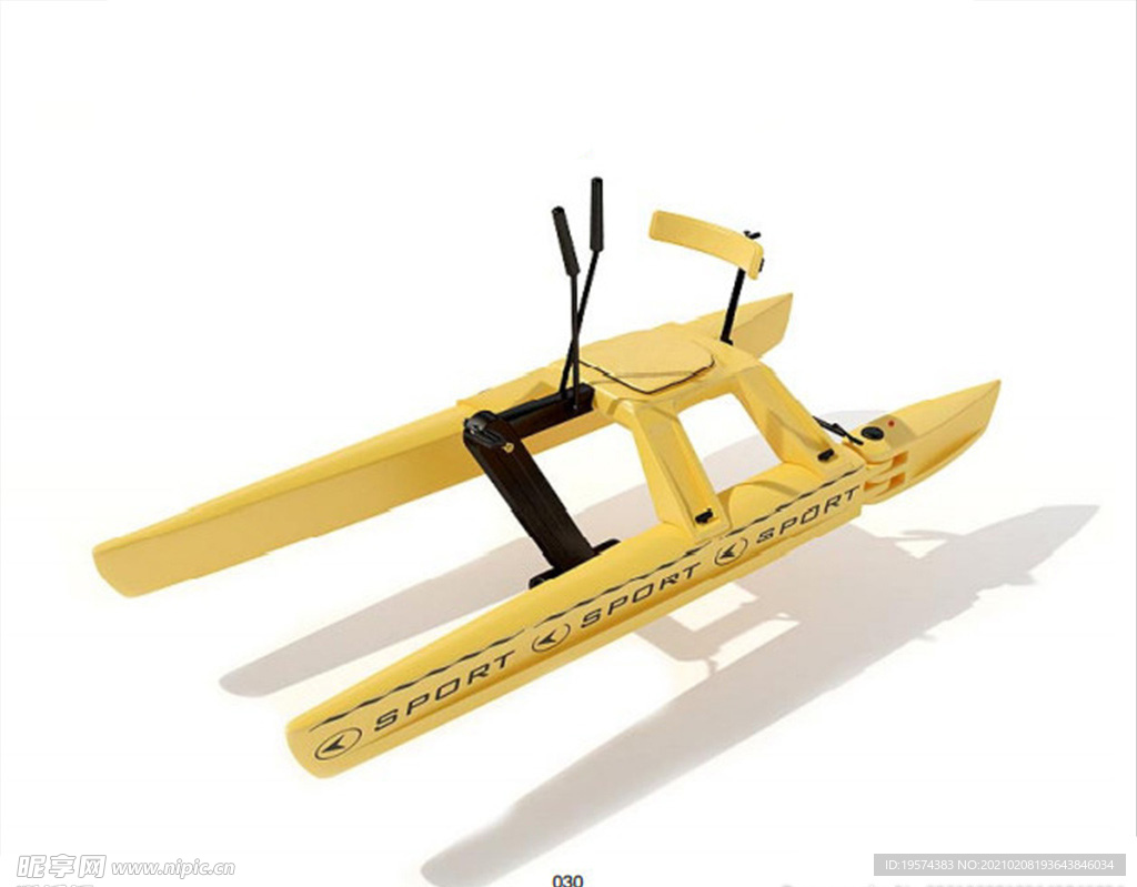 3dmaxC4D模型游艇