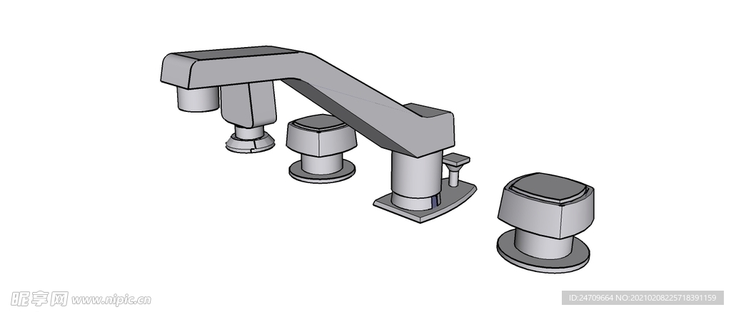 水龙头skp模型