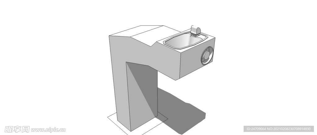 洗手台skp模型