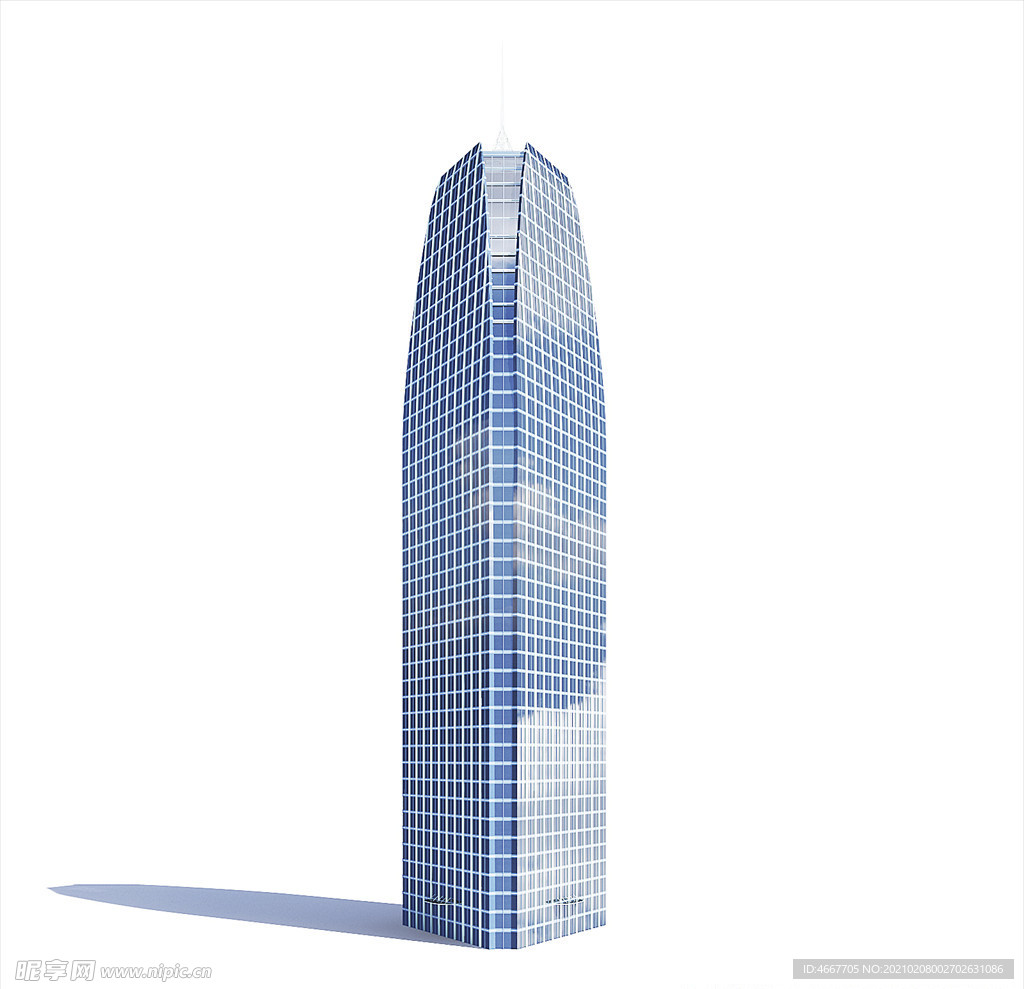 日景楼体模型   3D大楼建筑