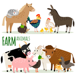 农场卡通动物