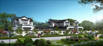 中式绿城别墅洋房住宅园林景观