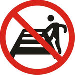禁止横越股道标志