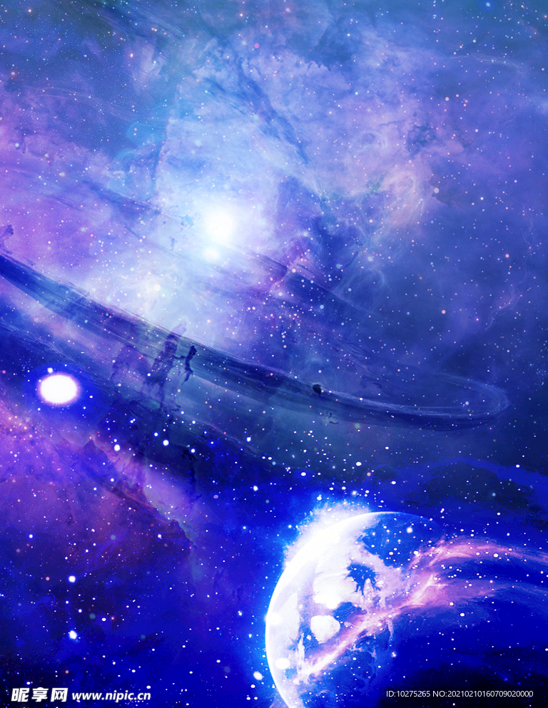 梦幻星空炫酷背景素材