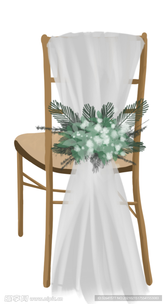 竹节椅 白绿小清新风格