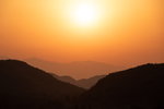 山川晚霞