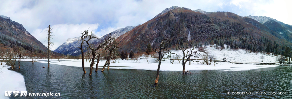 盆景滩雪景