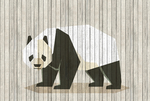 墙体风格绘画熊猫