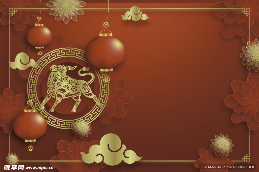 牛年中国风经典海报