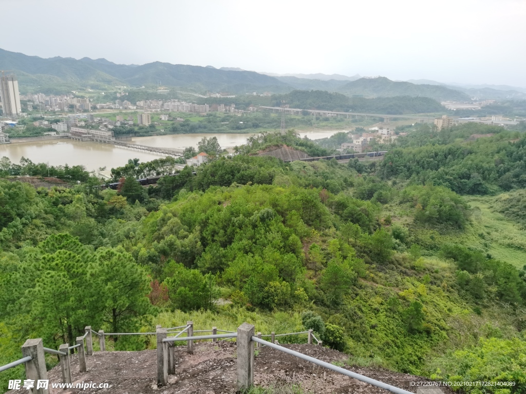 丘陵山地树林景观