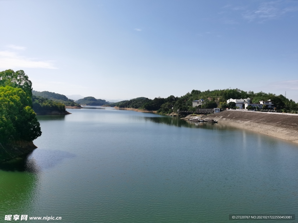 益塘水库 湖景