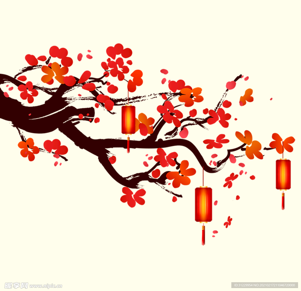 腊梅灯笼