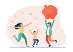 人物插图 扁平办公矢量