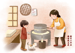 牛年春节插画