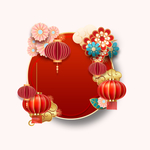 手绘新年边框